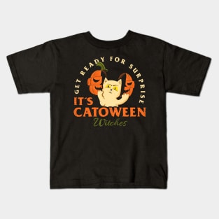 It´s Catoween Witches Kids T-Shirt